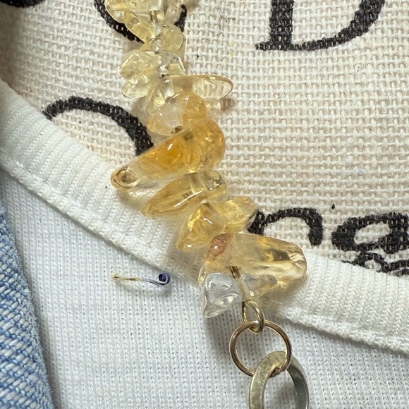 Alquimia Gold and Brown Necklace - Picture 3 of 5